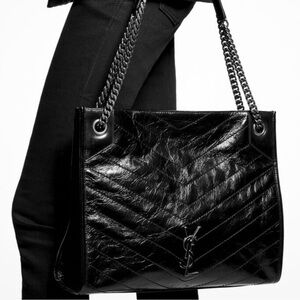 Saint Laurent Large Niki Leather Tote